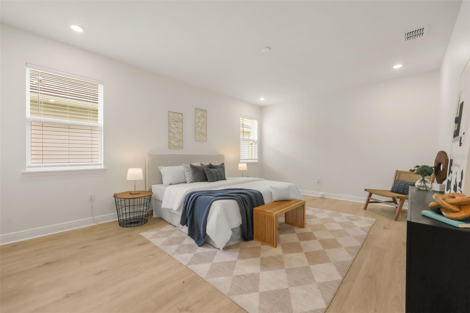 Large primary bedroom on the 1st floor