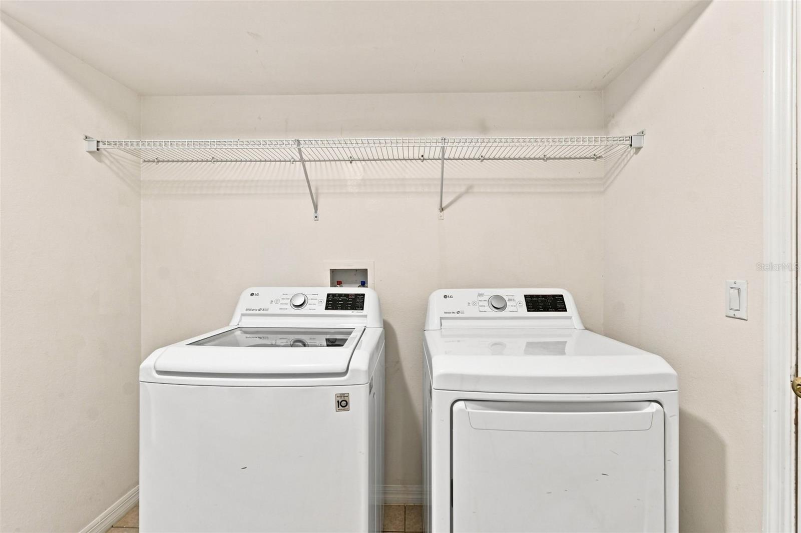 Large Laundry Room with Washer and Dryer