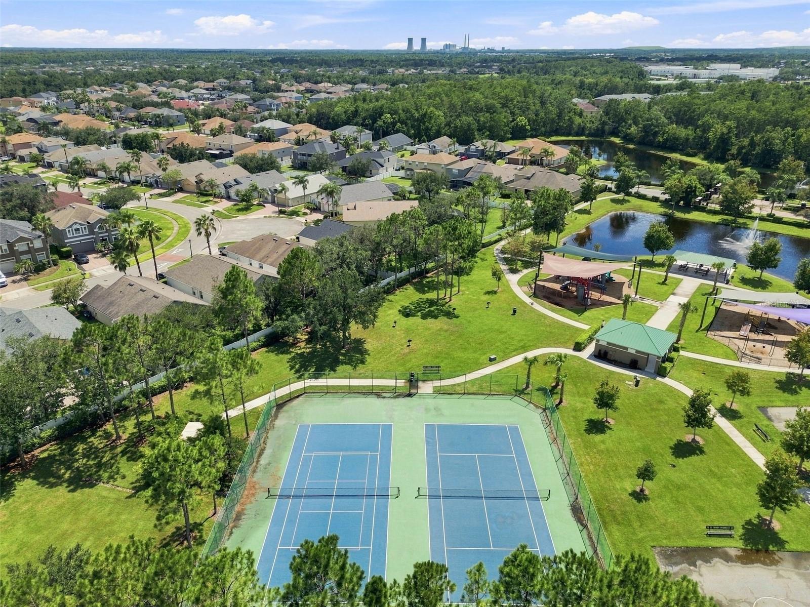 Ariel View of Community Amenities