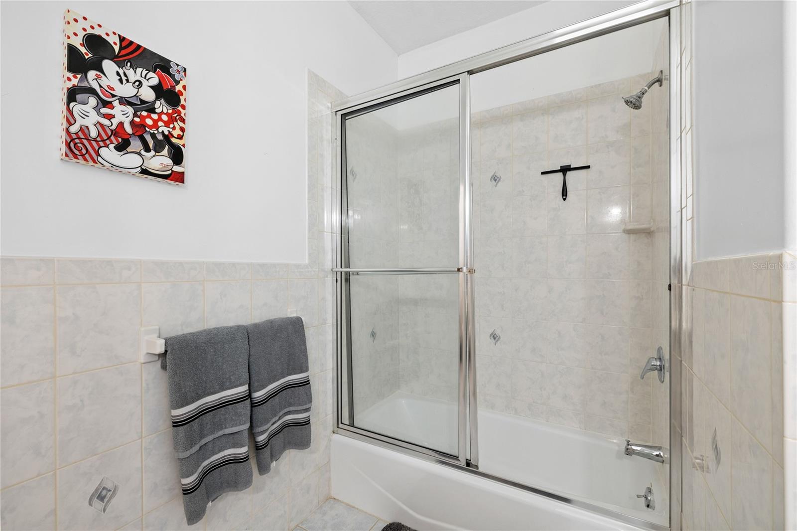 full bathroom number four in upstairs hallway serving bedrooms four and five