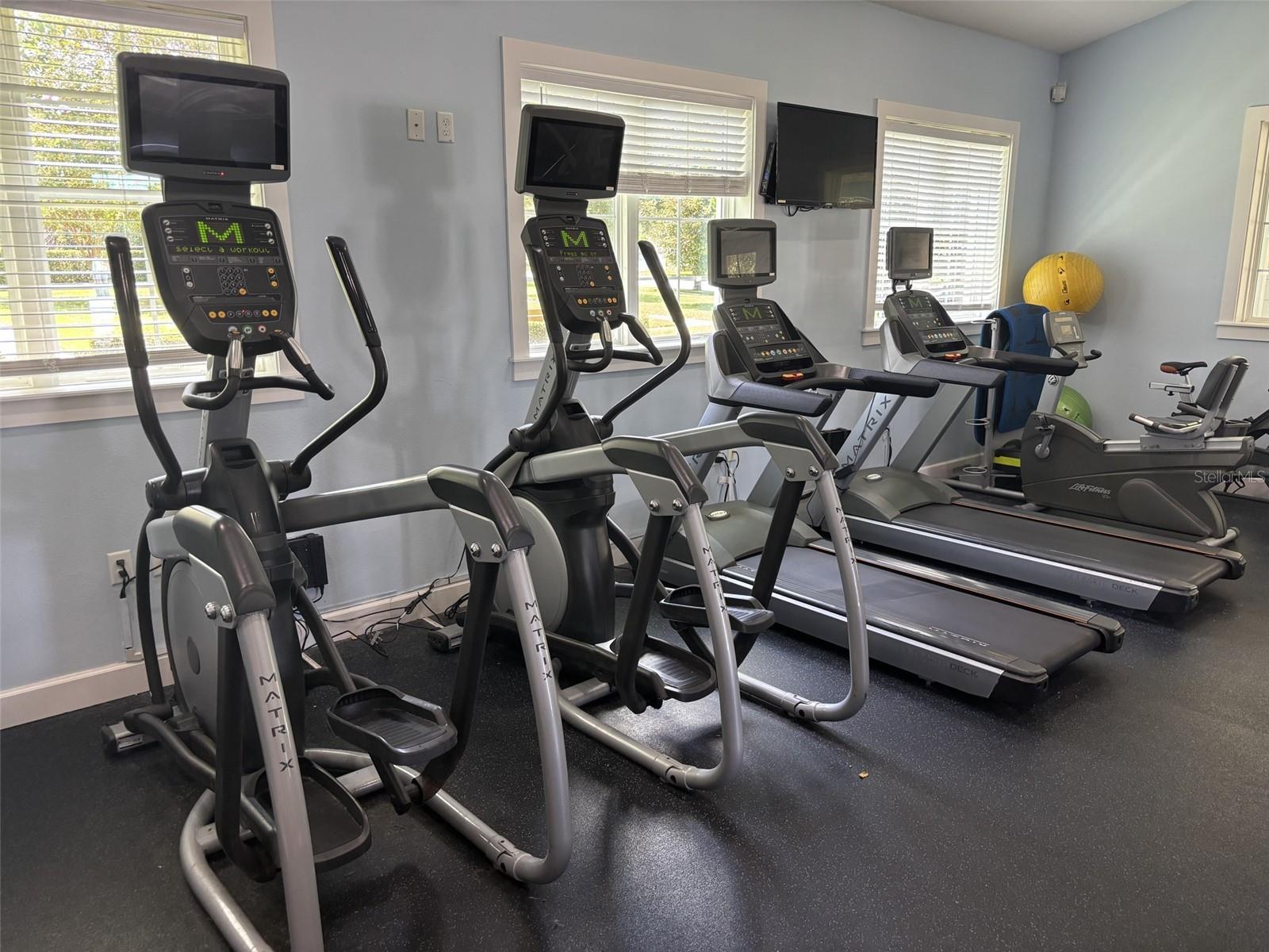 14048 Larkspur Lake Dr - Lakeview Pointe fitness center with cardio equipment.