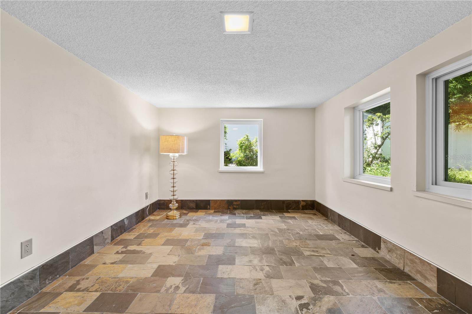 Bedroom in the basement.