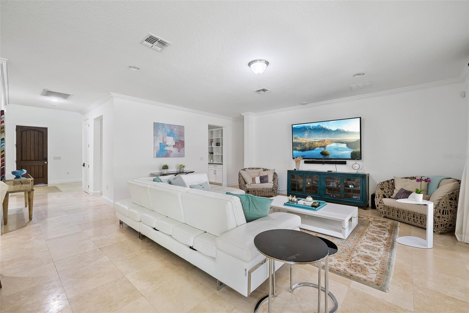 Travertine floor