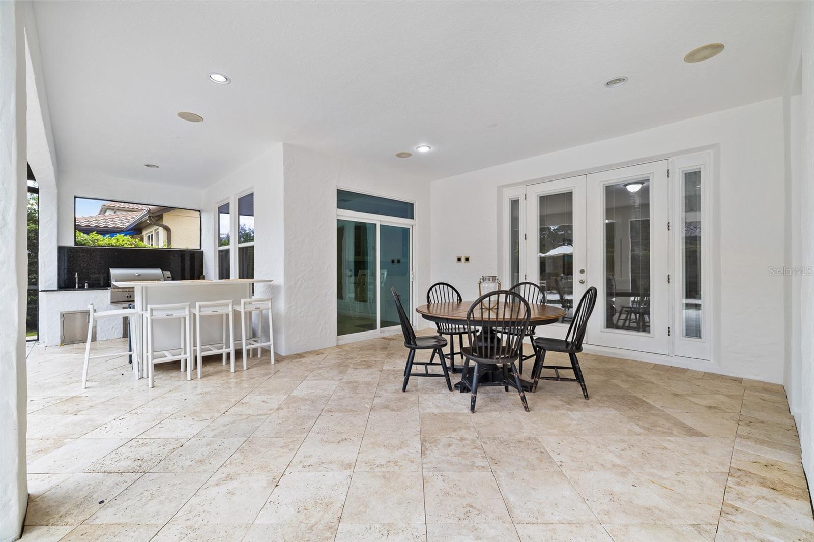Travertine flooring. Virtually Cleaned / Digitally Enhanced