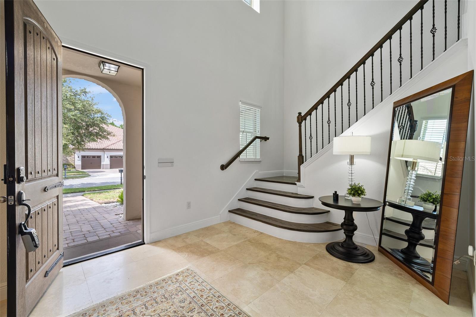 Travertine floor