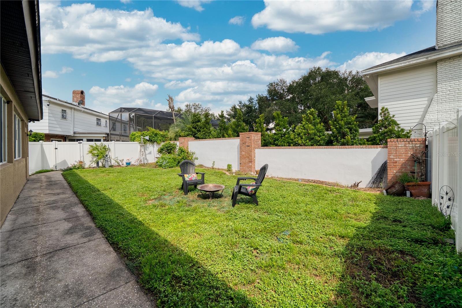 Private backyard.