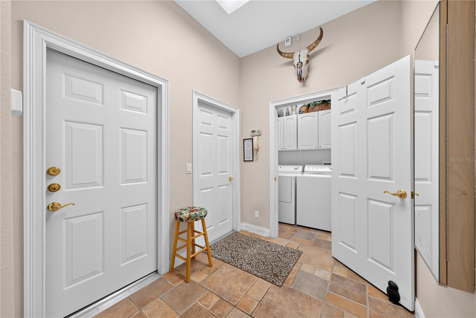 Laundry closet.