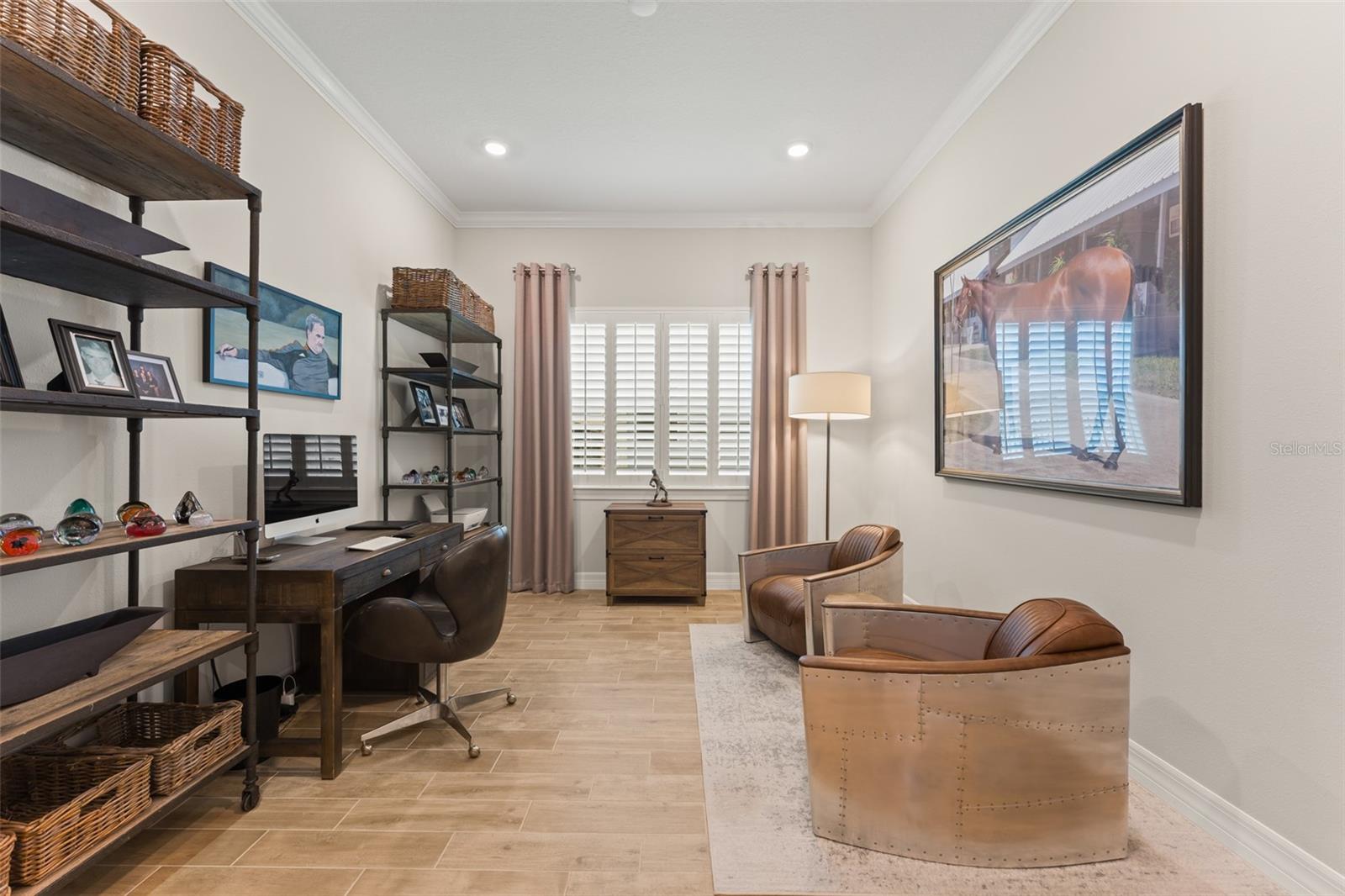Flex room/Office Space with doors for privacy.
