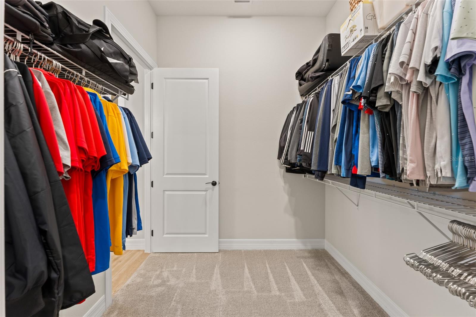 Second Primary closet off of bathroom, connecting to laundry room.