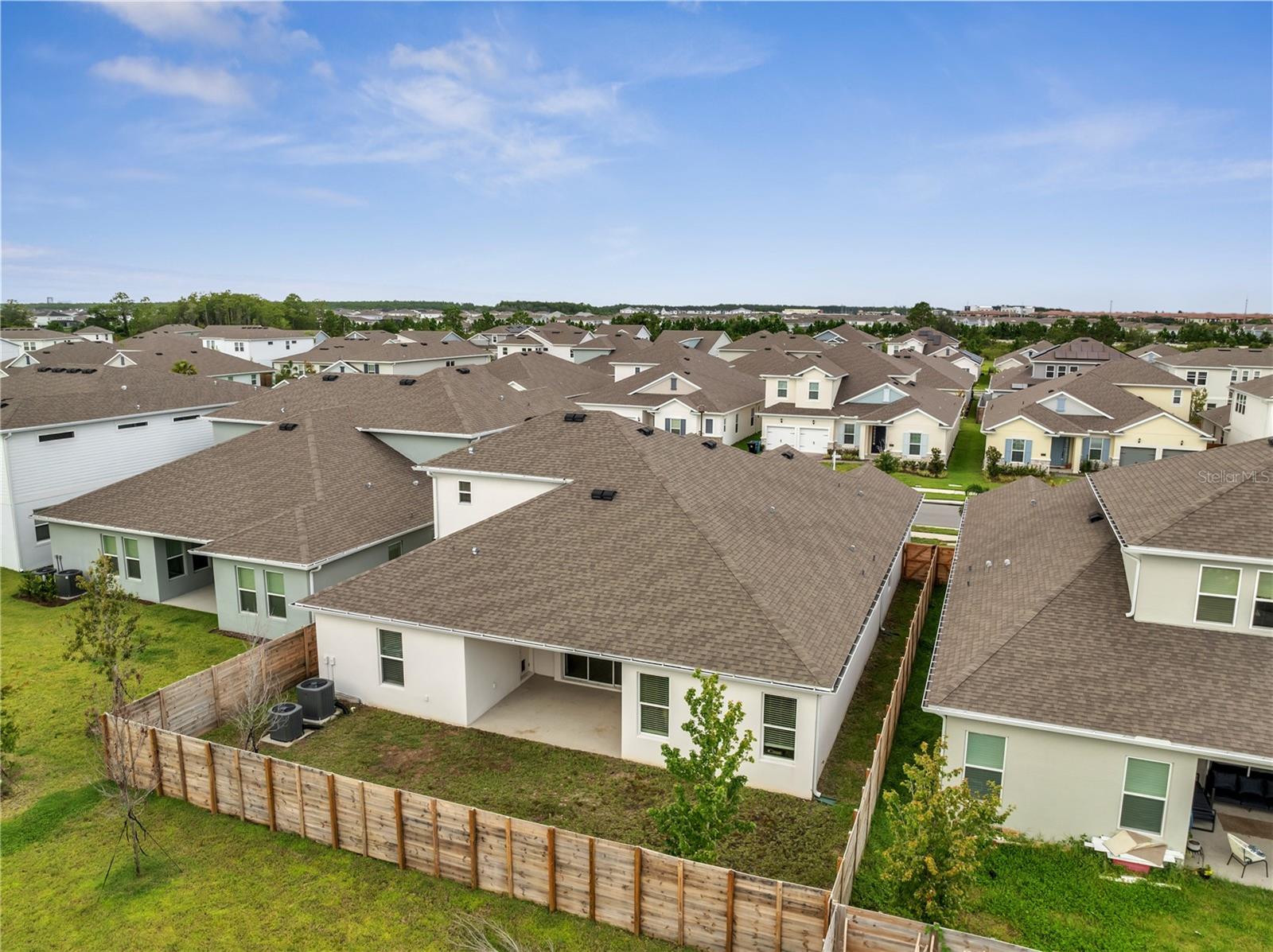 aerial backyard