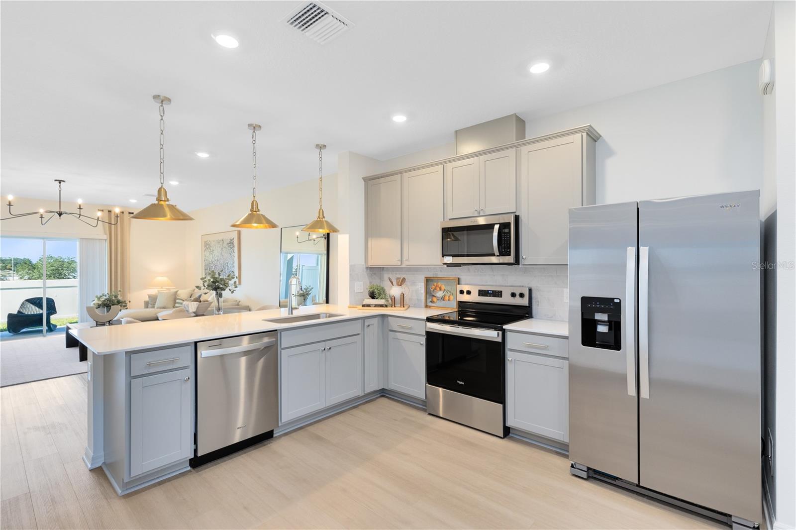Model Home Design Only. Pictures and furnishings are for illustrative purposes only. Elevations, colors and options may vary. Furniture is for model home staging only.