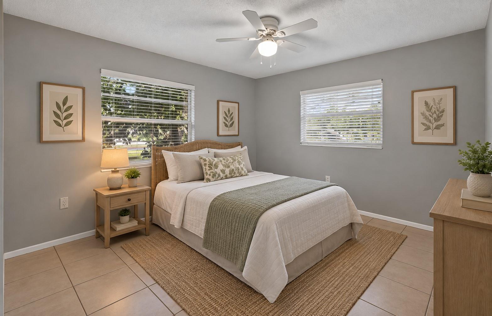 VIRTUALLY STAGED-Second Bedroom