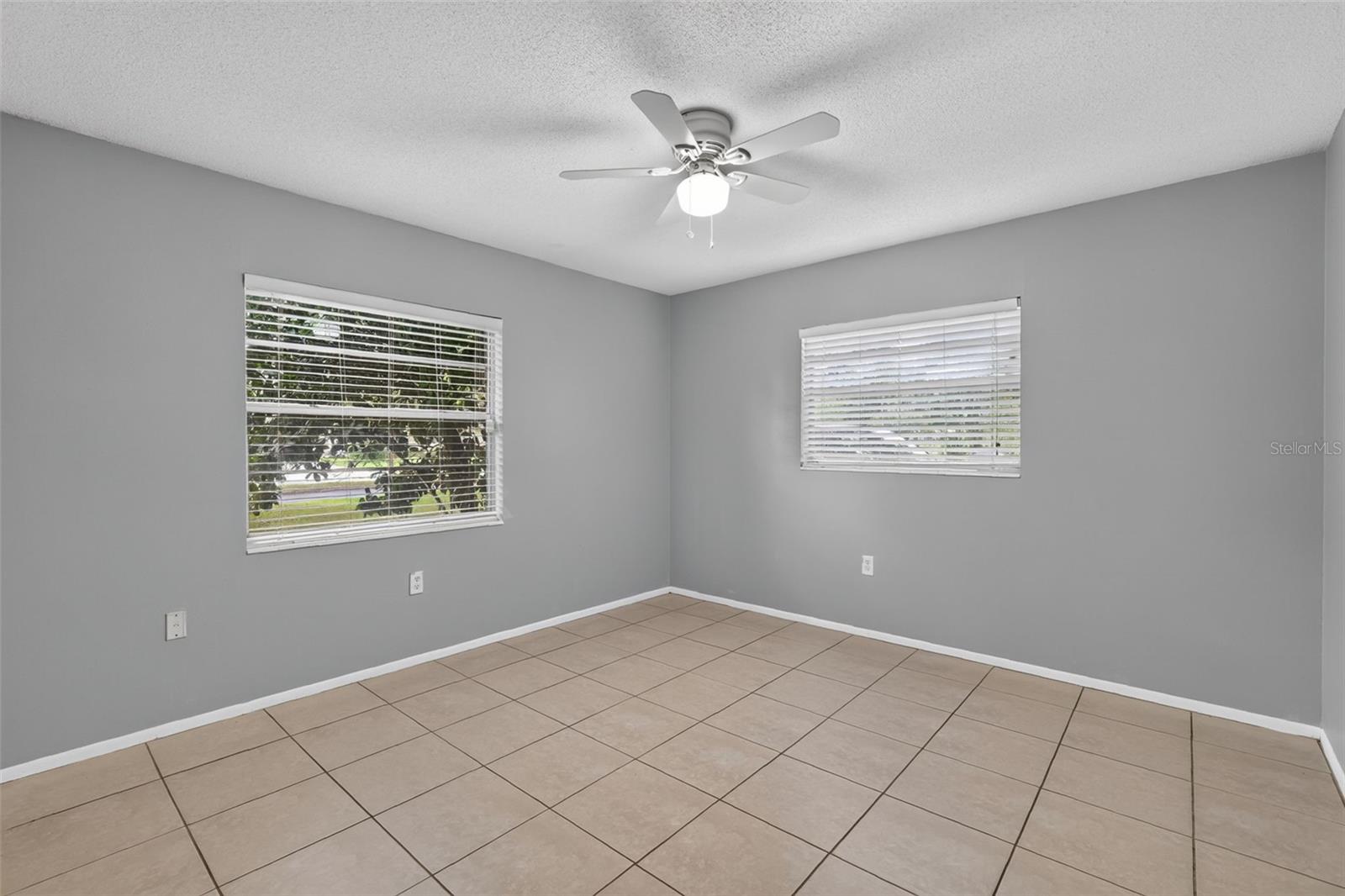 Second Bedroom Offers Good Natural Light and Tile flooring
