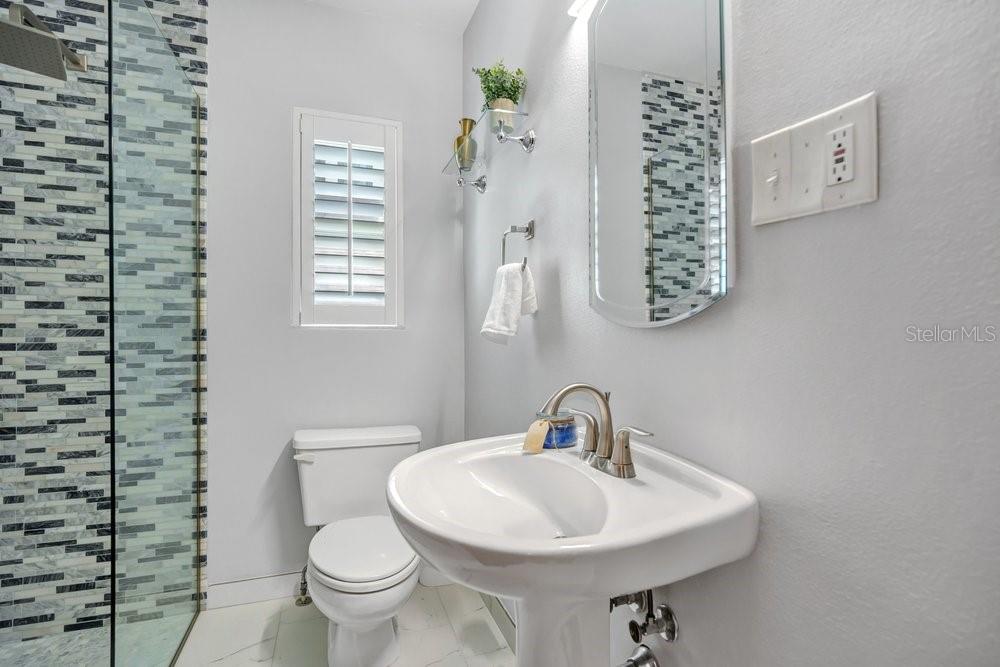 Guest Bathroom with walk-in Shower