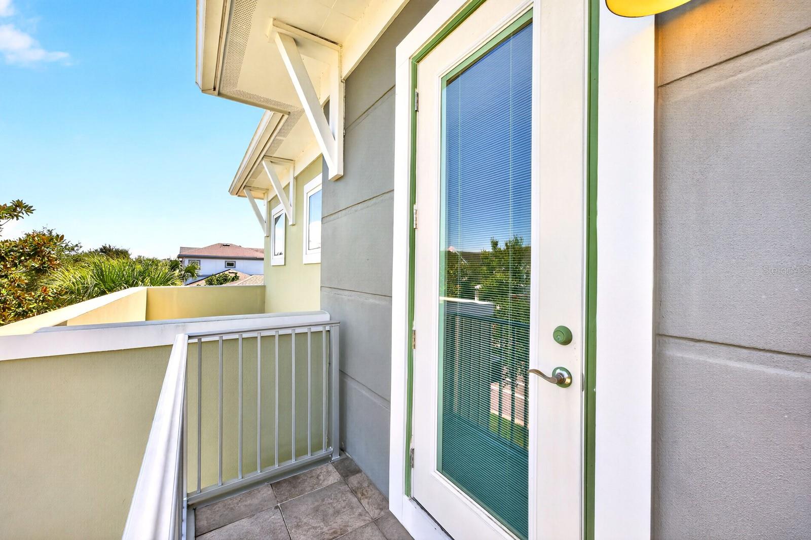 Small balcony off the second bedroom.