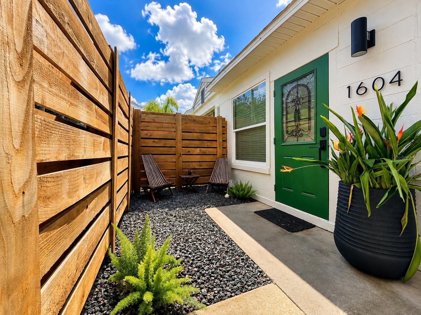 Private courtyard entrance to Mother-In-Law suite