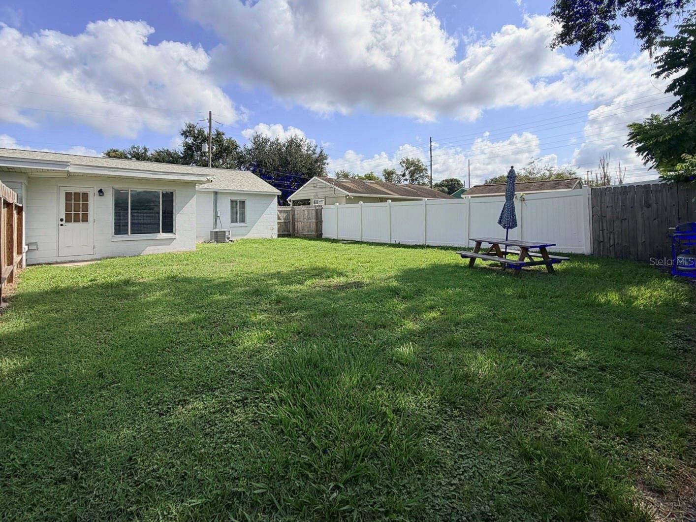 Private, fully fenced, main home backyard