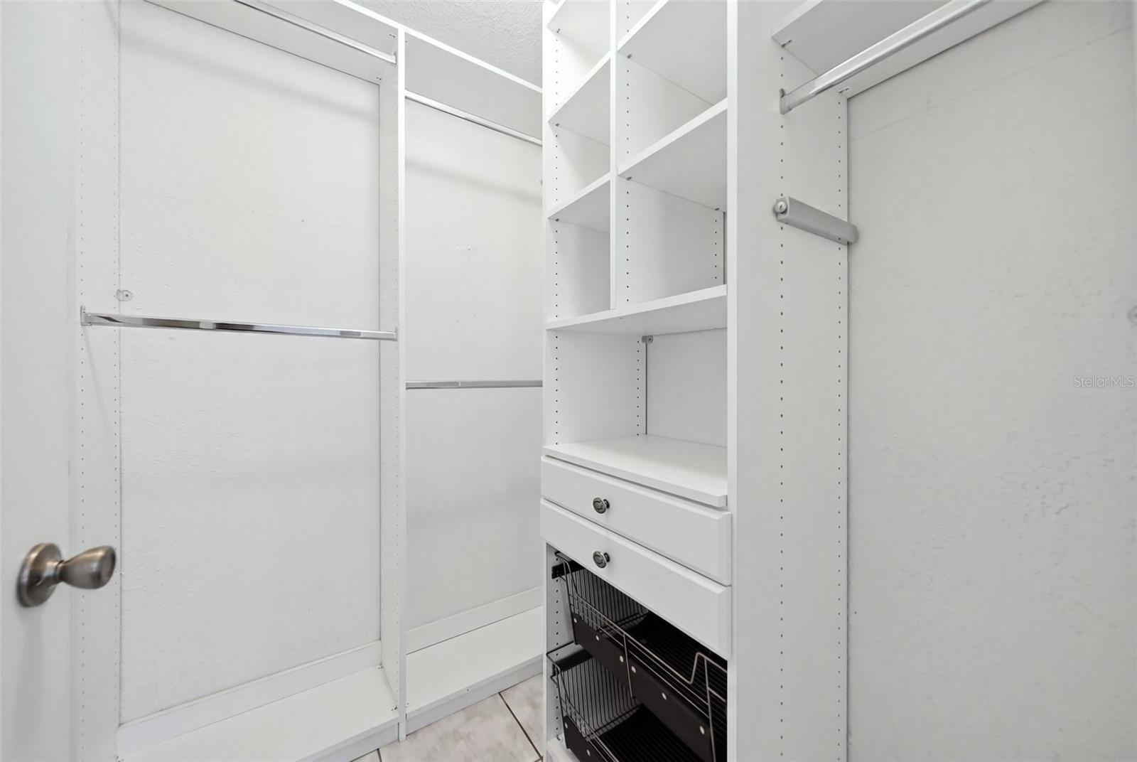 Primary closet