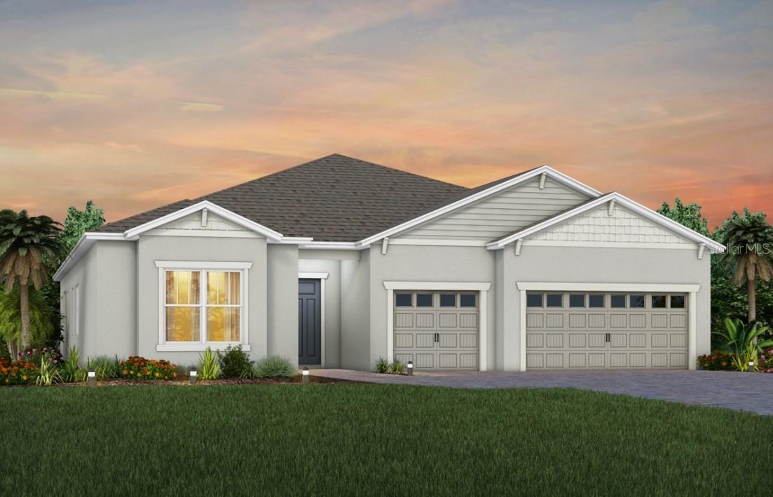 Exterior Design. Artistic rendering for this new construction home. Pictures are for illustrative purposes only. Elevations, colors and options may vary. Exterior Design. Artistic rendering for this new construction home. Pictures are for illustrative purposes only. Elevations, colors and options may vary.