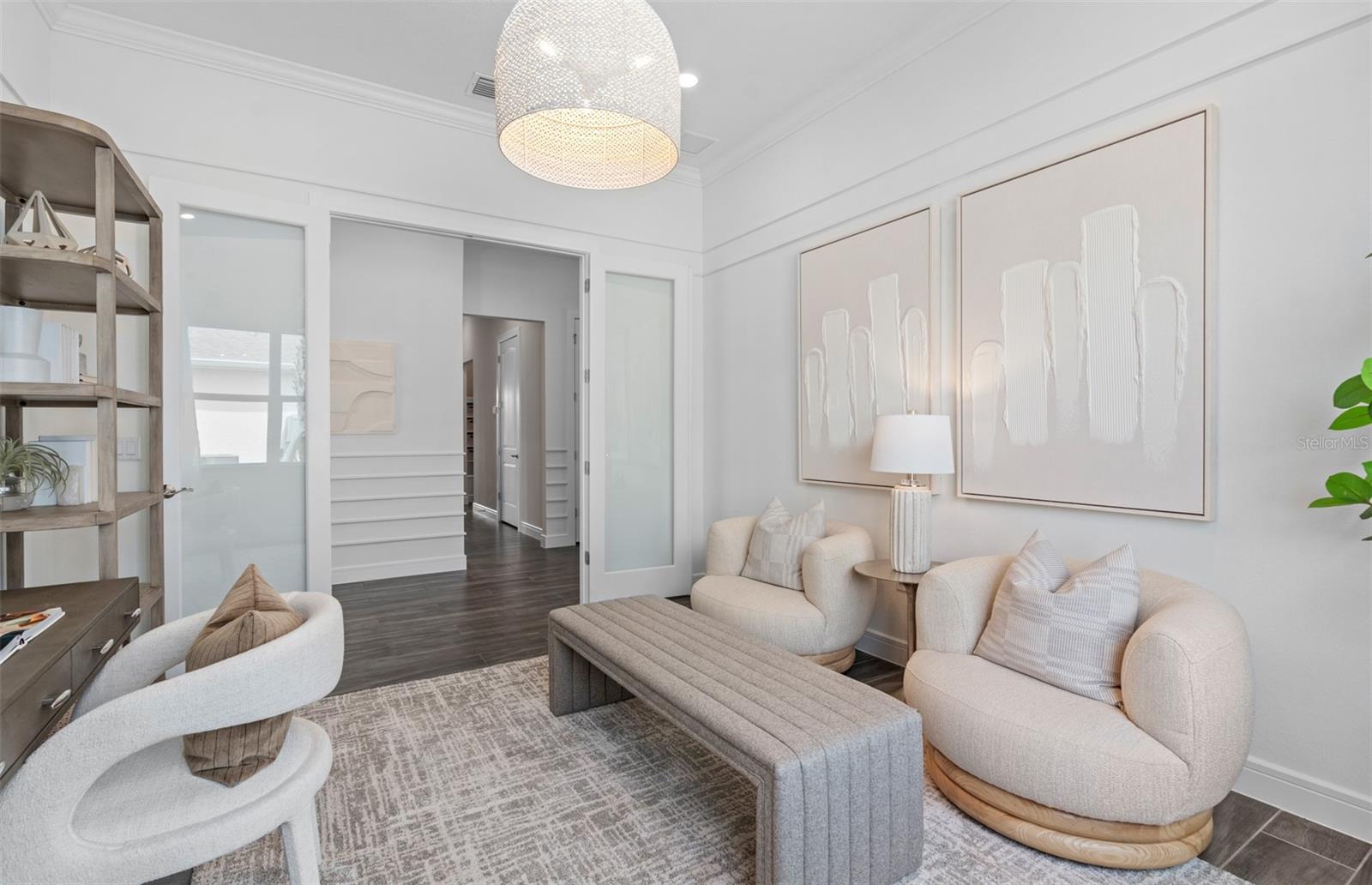 Model Home Design Only. Pictures and furnishings are for illustrative purposes only. Elevations, colors and options may vary. Furniture is for model home staging only.
