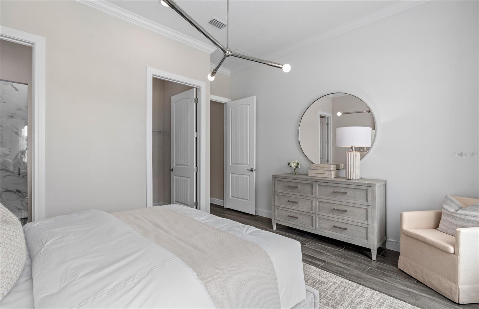 Model Home Design Only. Pictures and furnishings are for illustrative purposes only. Elevations, colors and options may vary. Furniture is for model home staging only.