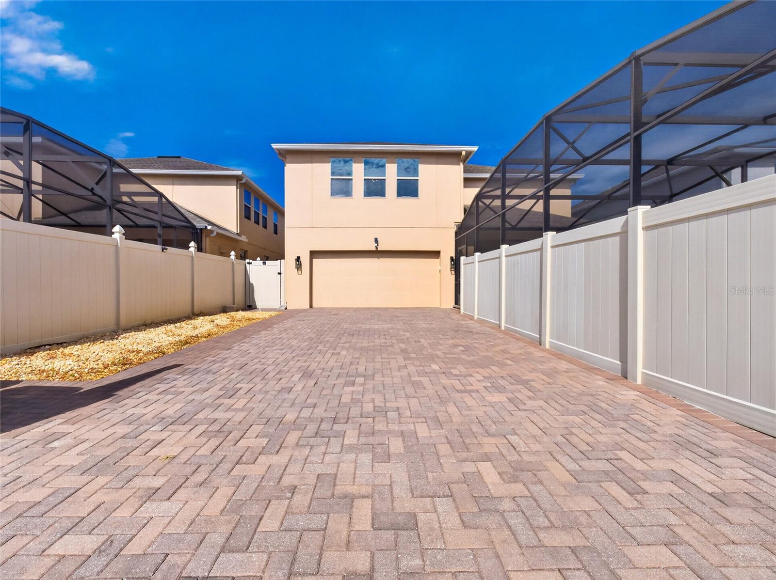 Rear Driveway with Extra Parking