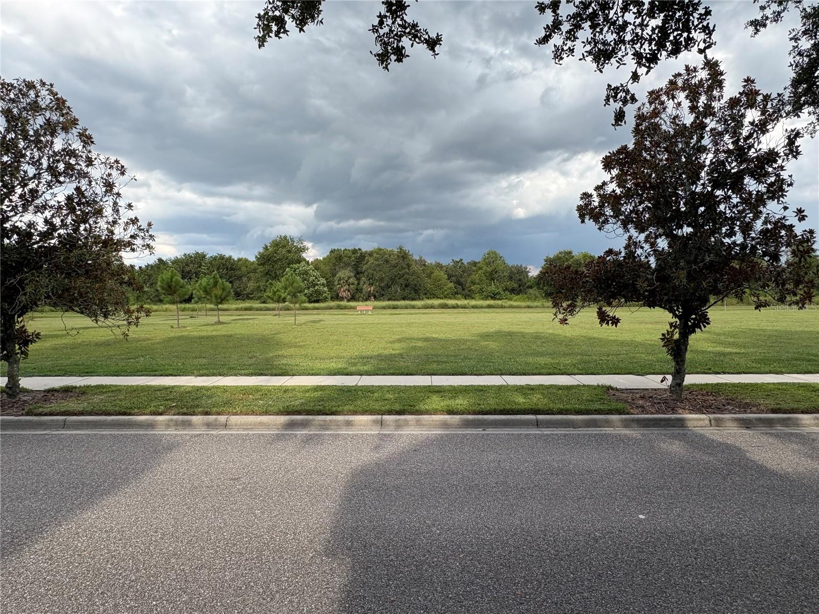 Open space across street