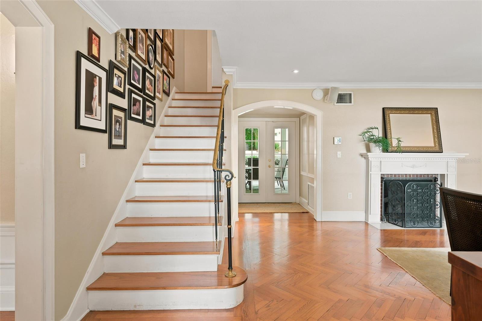 Foyer & Living Room  Classic Architectural Details