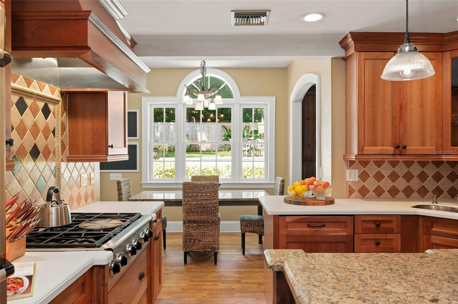Kitchen Connecting to Casual Dining Area