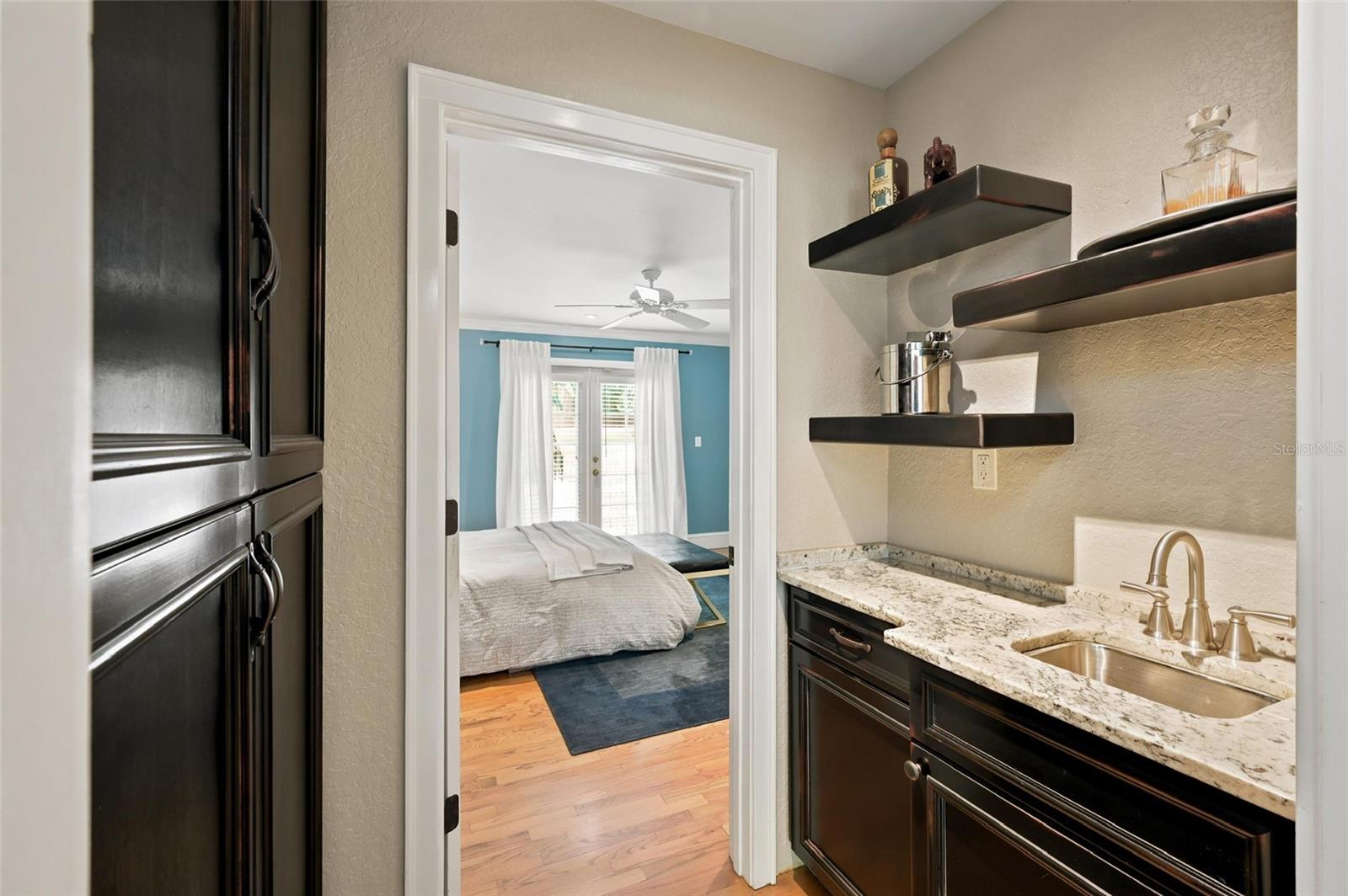 First-Floor Primary Suite  Convenient Wet Bar