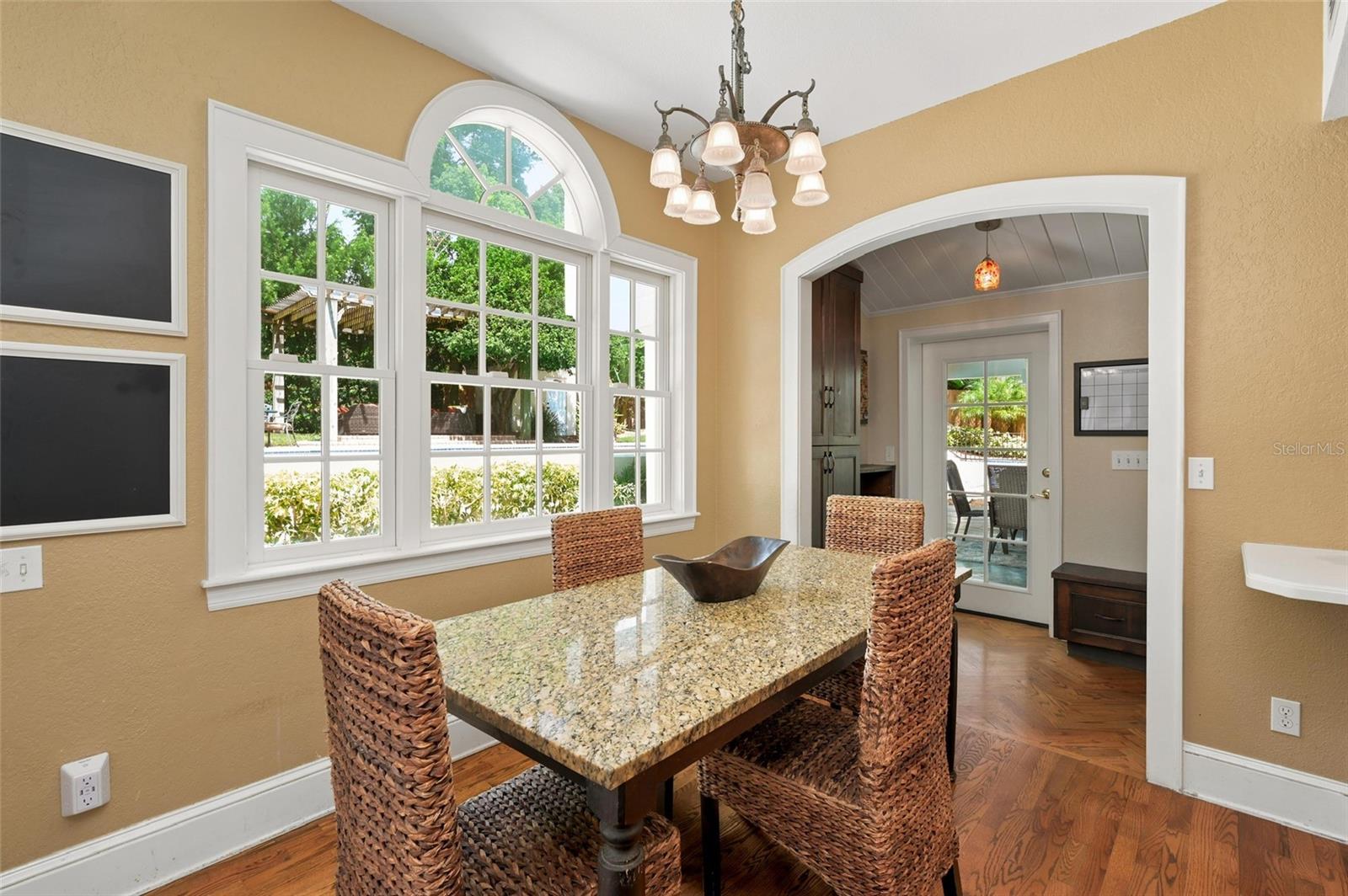 Casual Eat-In Area with Pool Views