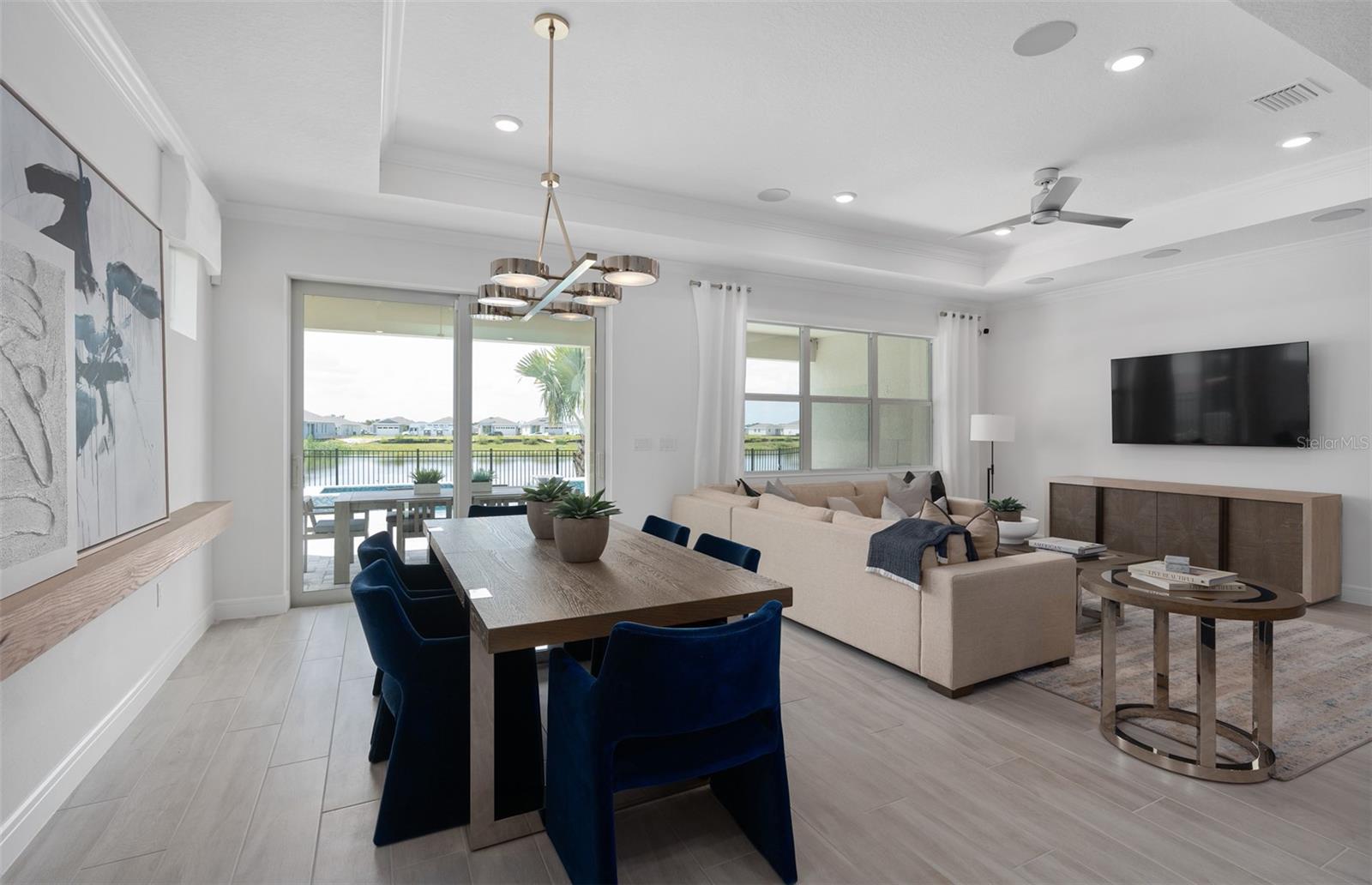 Model Home Design Only. Pictures and furnishings are for illustrative purposes only. Elevations, colors and options may vary. Furniture is for model home staging only.