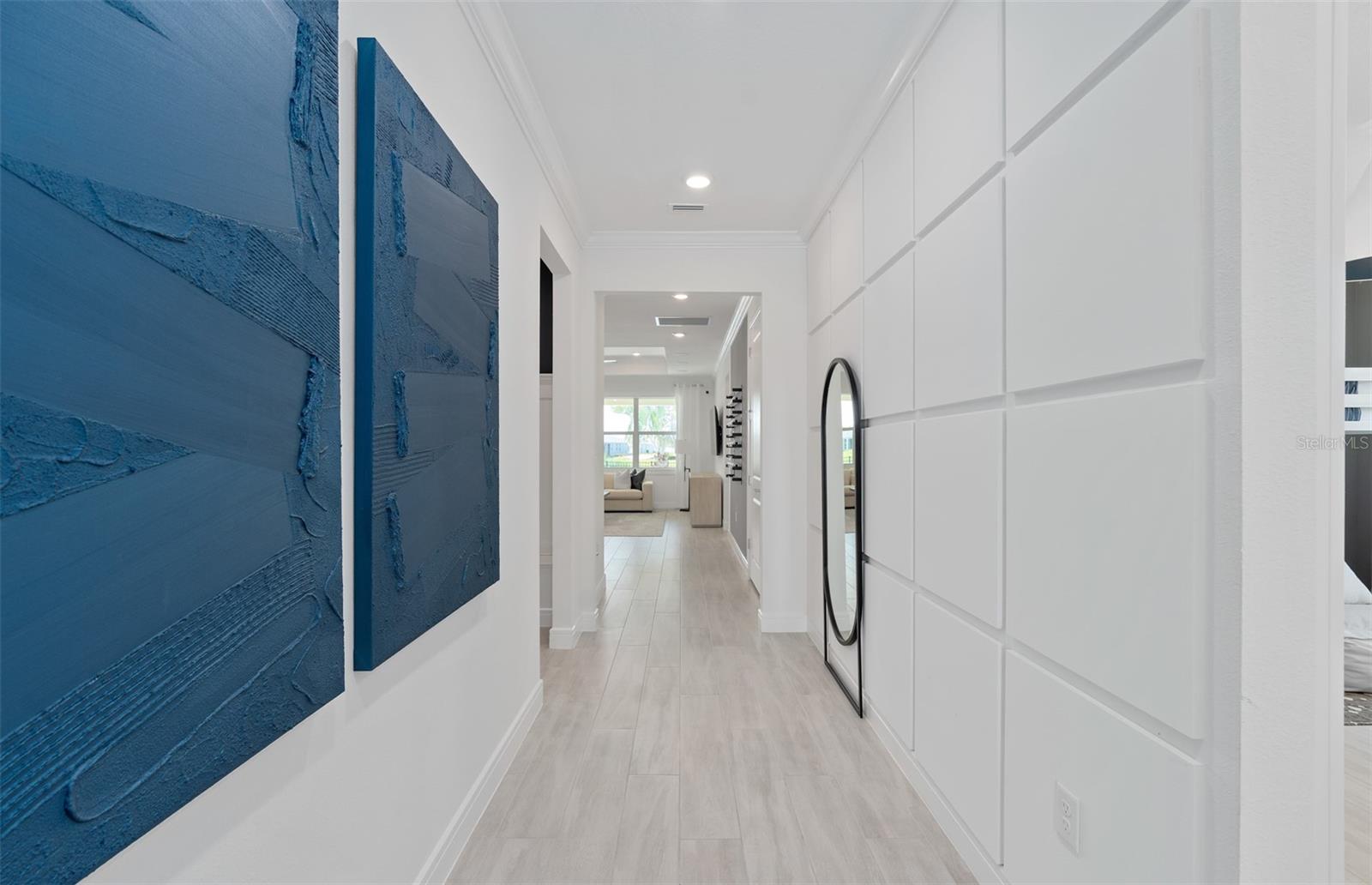 Model Home Design Only. Pictures and furnishings are for illustrative purposes only. Elevations, colors and options may vary. Furniture is for model home staging only.