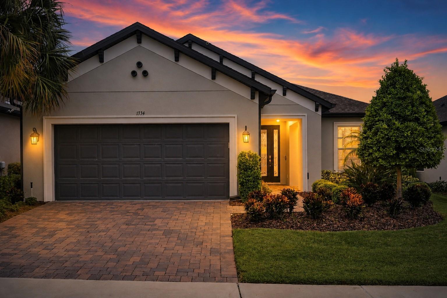 Front of home in well-kept 55+ Highland Ranch Front of home in well-kept 55+ Highland Ranch
