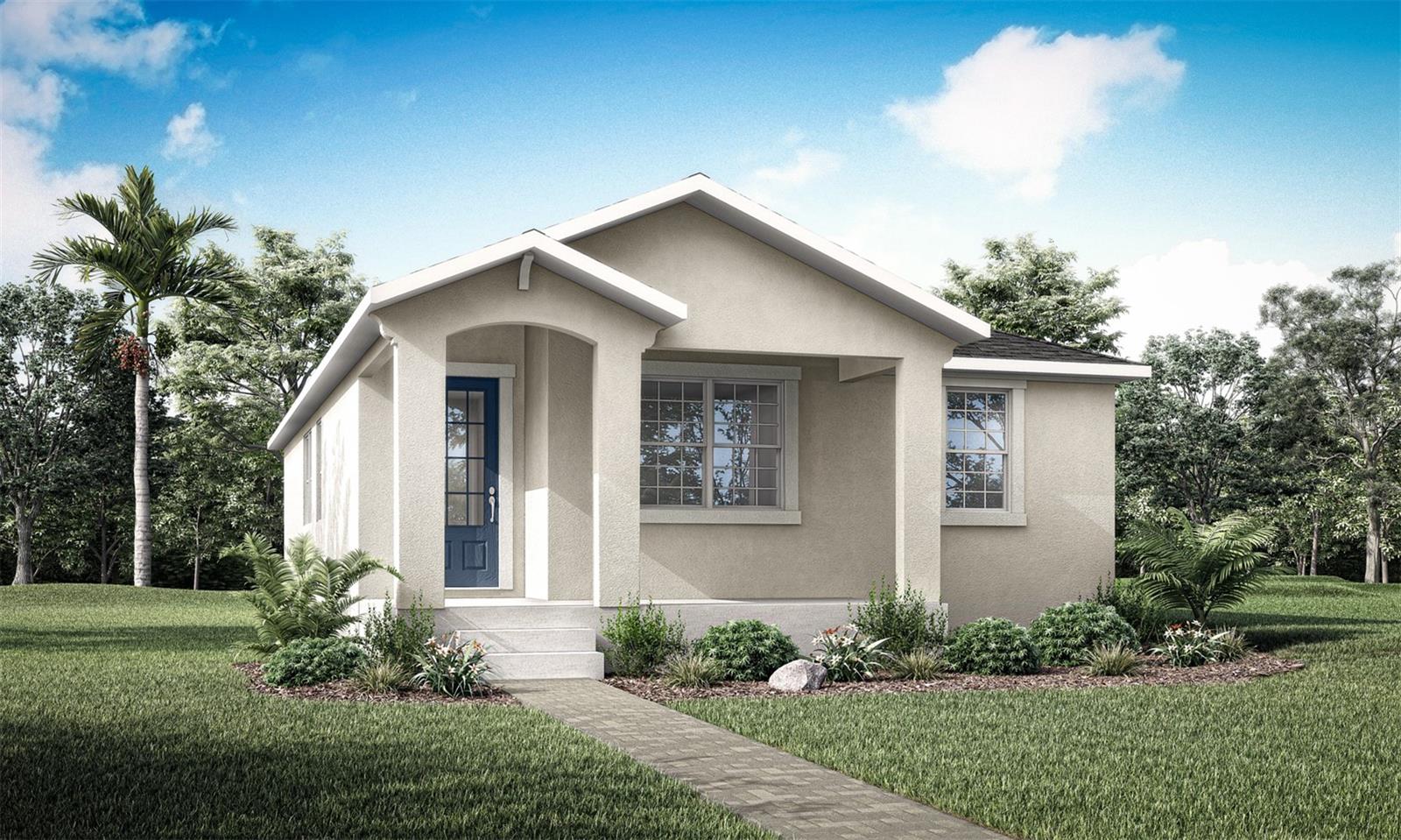 Rainwood - Alafia Floorplan - West Indies Elevation - Architect's Rendering Rainwood - Alafia Floorplan - West Indies Elevation - Architect's Rendering