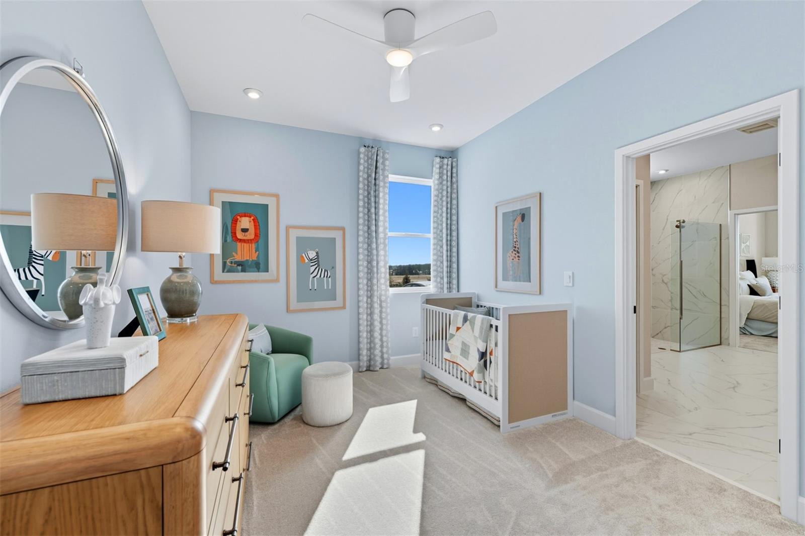 Waterbrooke Dahlia Model Bedroom 4 (With Optional Door to Primary Bathroom)