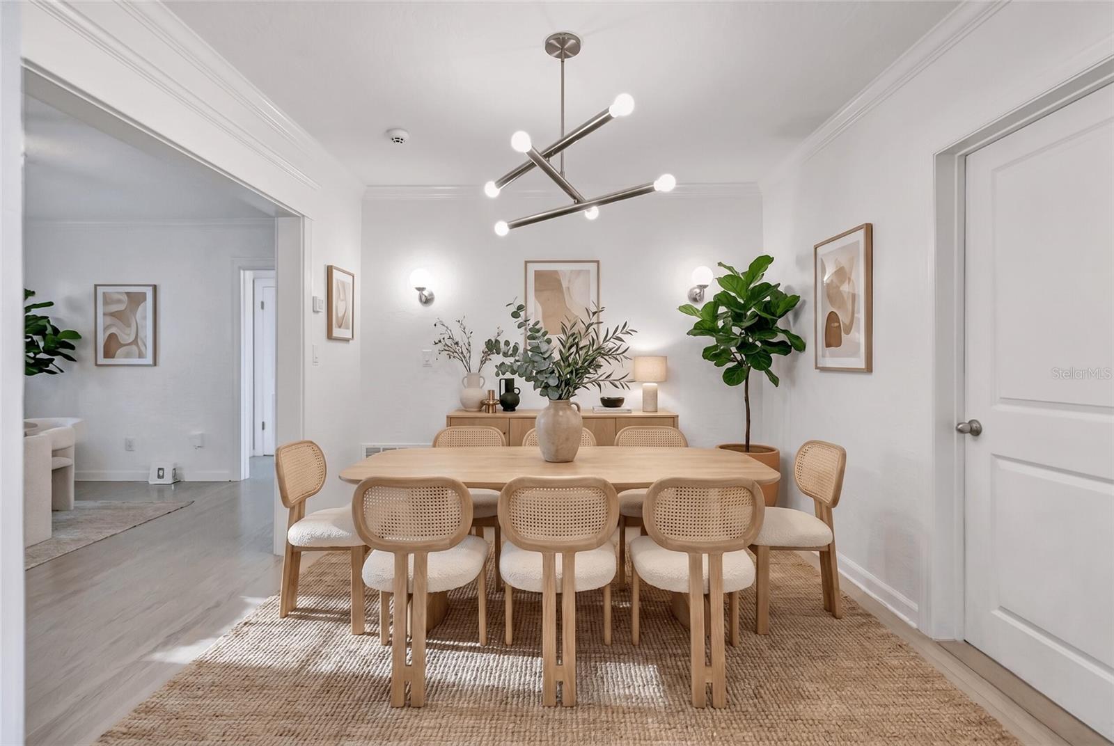 Staged Dining Room