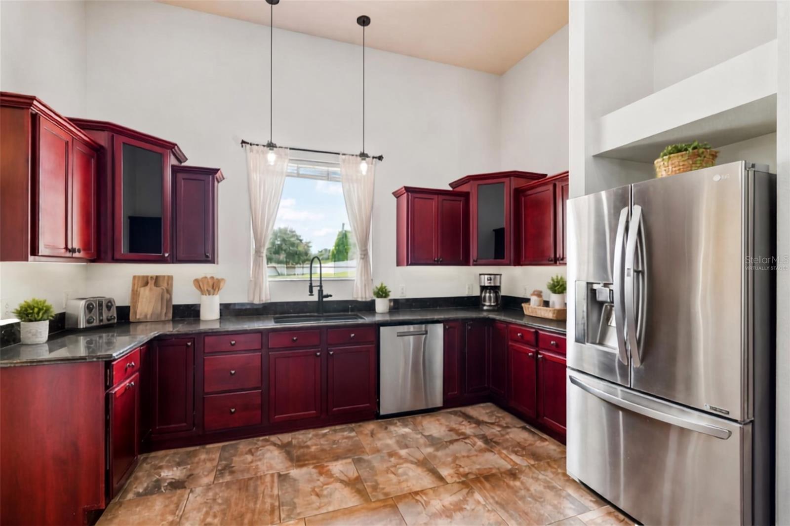 Virtually staged Kitchen
