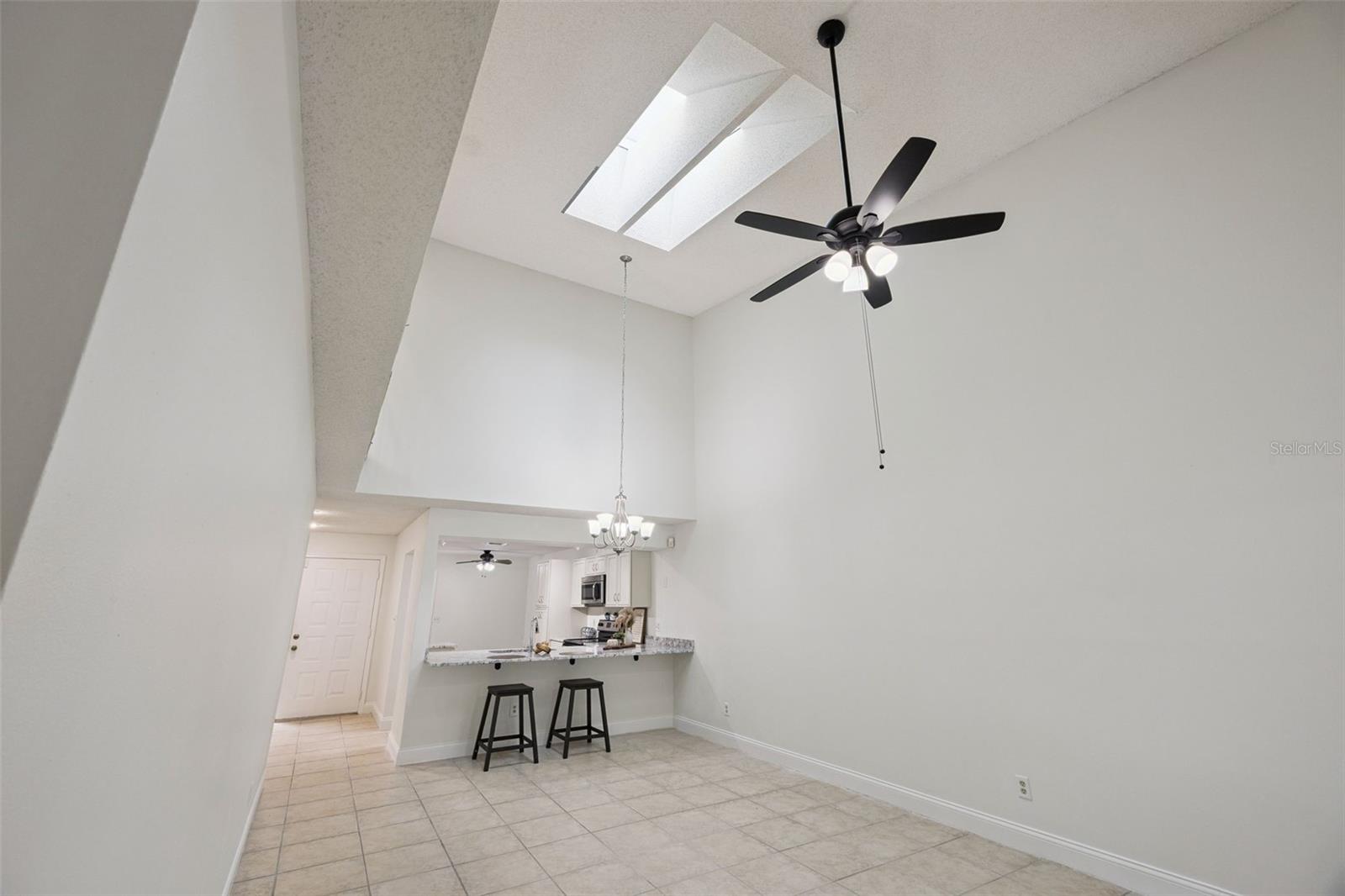 Living room high ceilings/sky light