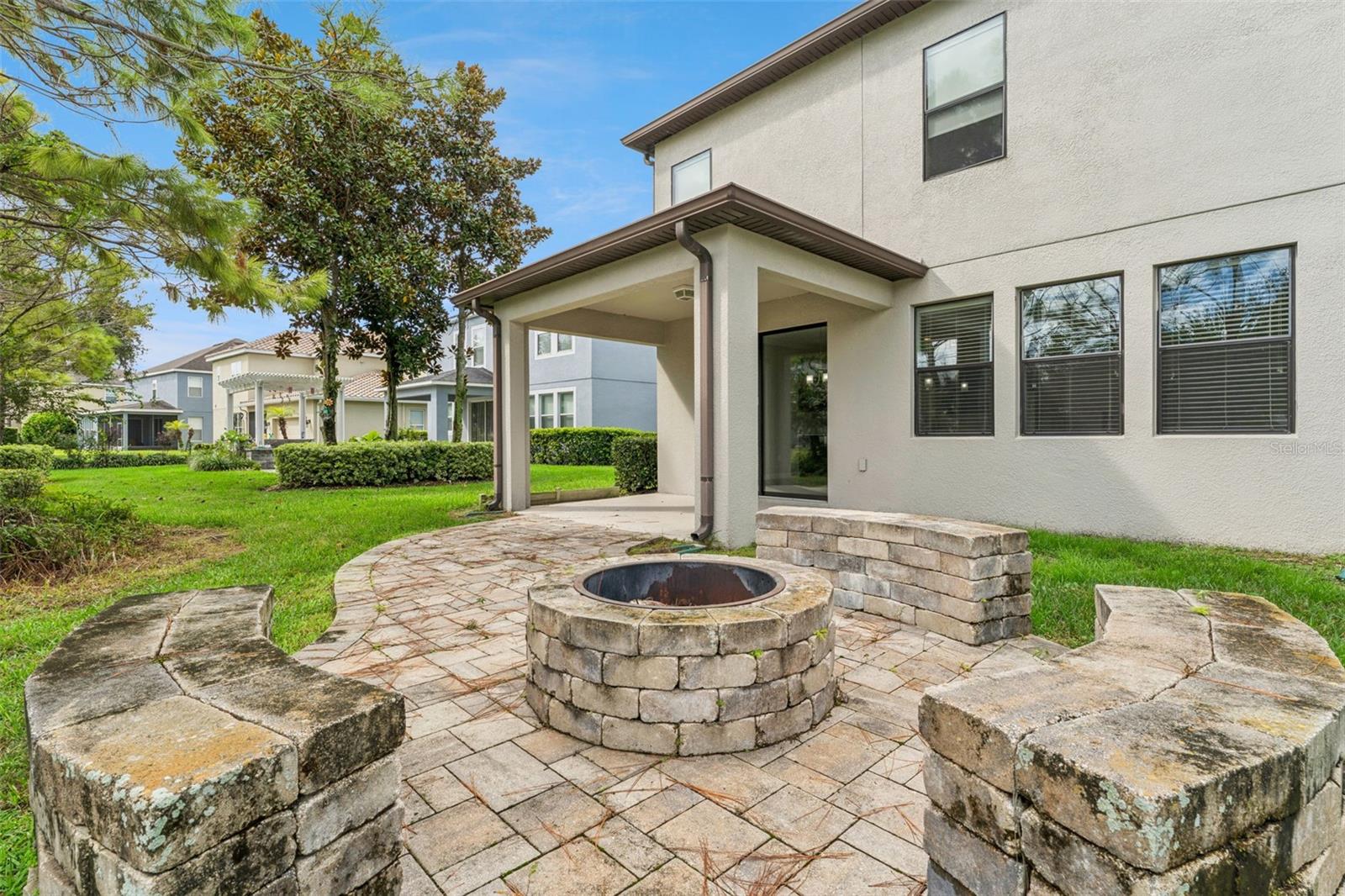 Backyard firepit Backyard firepit