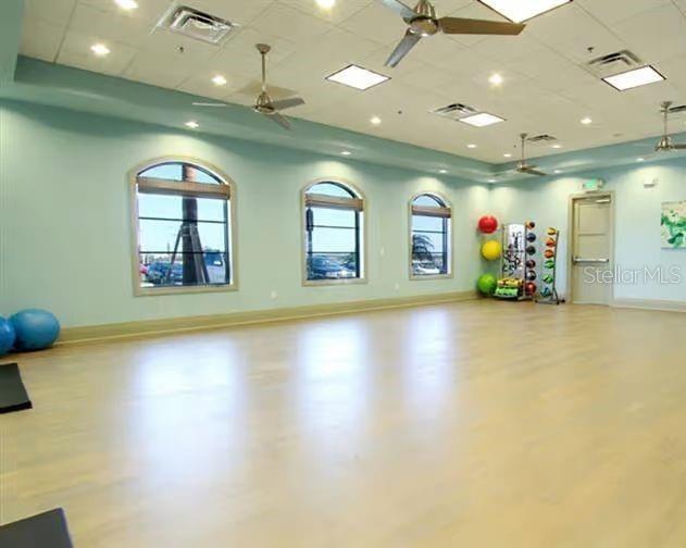 Fitness studio at the Oasis
