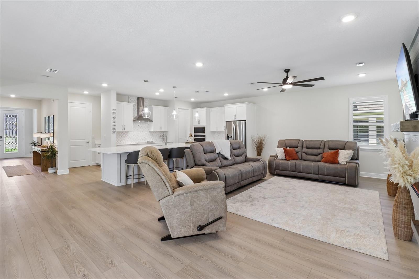 Light filled open concept main floor. Light filled open concept main floor.