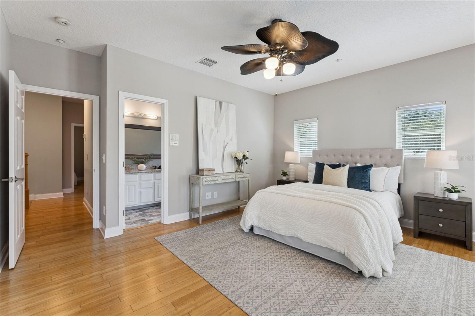 Spacious primary suite.