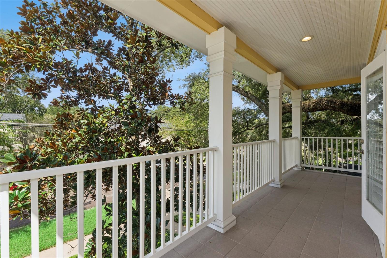 Balcony off the primary suite.