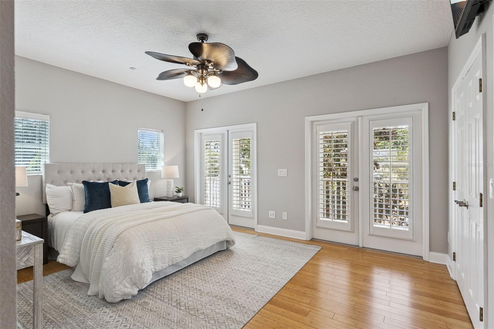 Your primary suite has access to a private balcony.