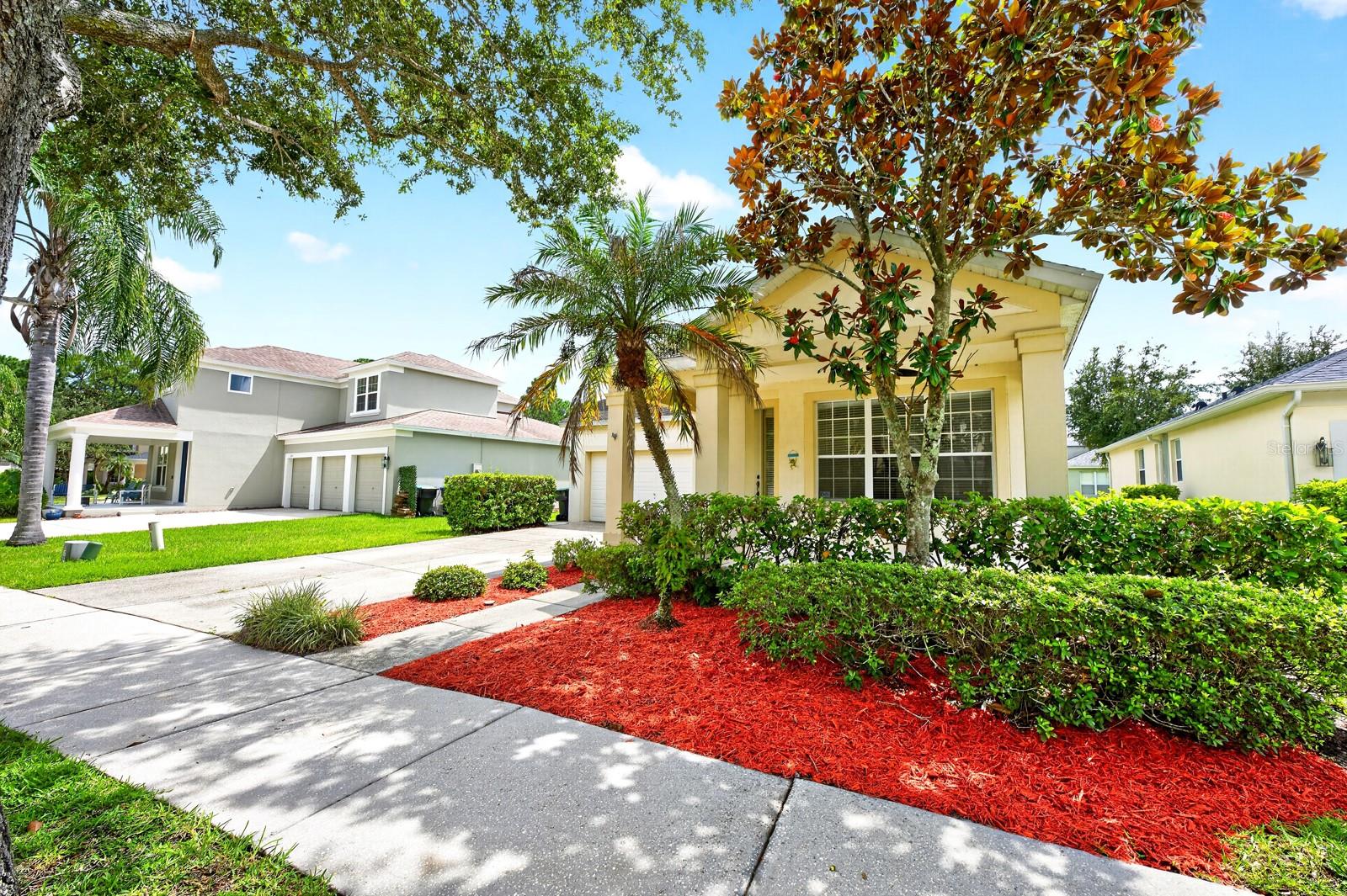 Mature landscpaing adds to the curb appeal.
