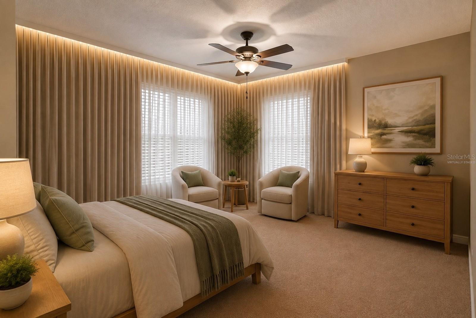 Virtually StagedBedroom 3