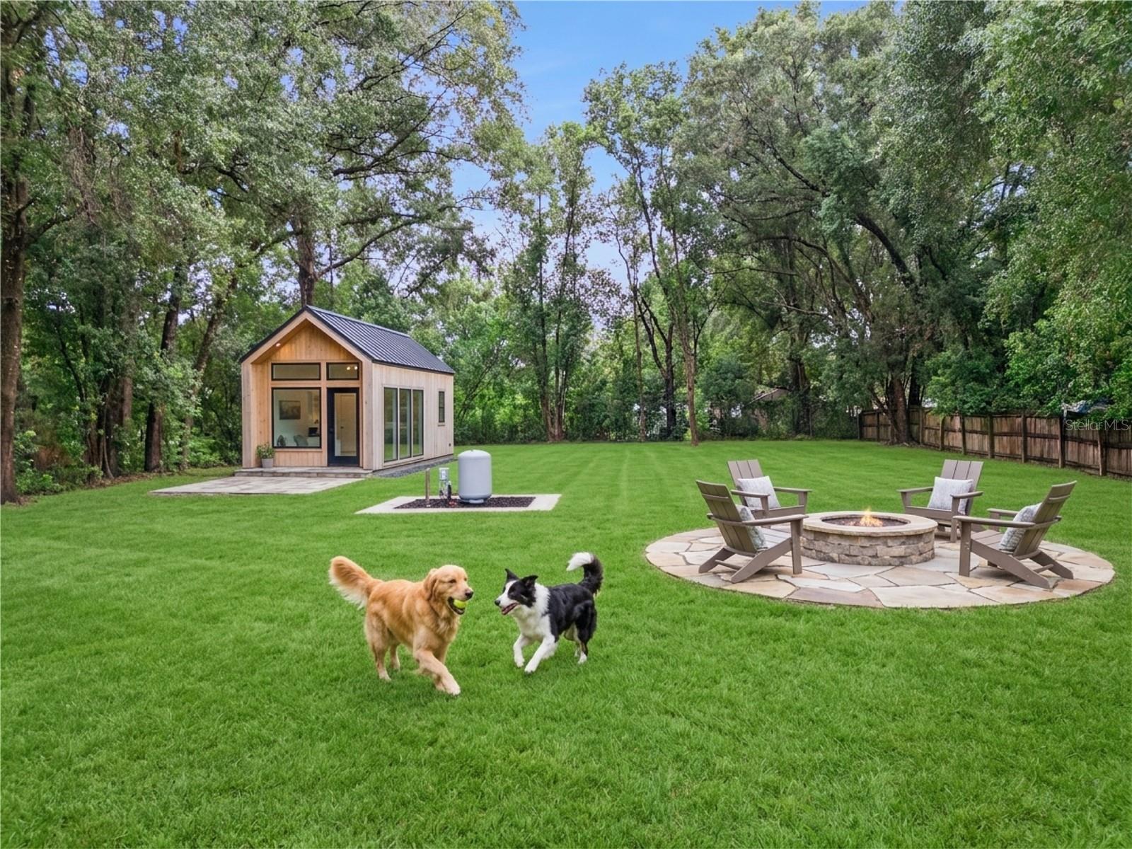 Virtual Staged. Lot has room for  a lot of possibilities.