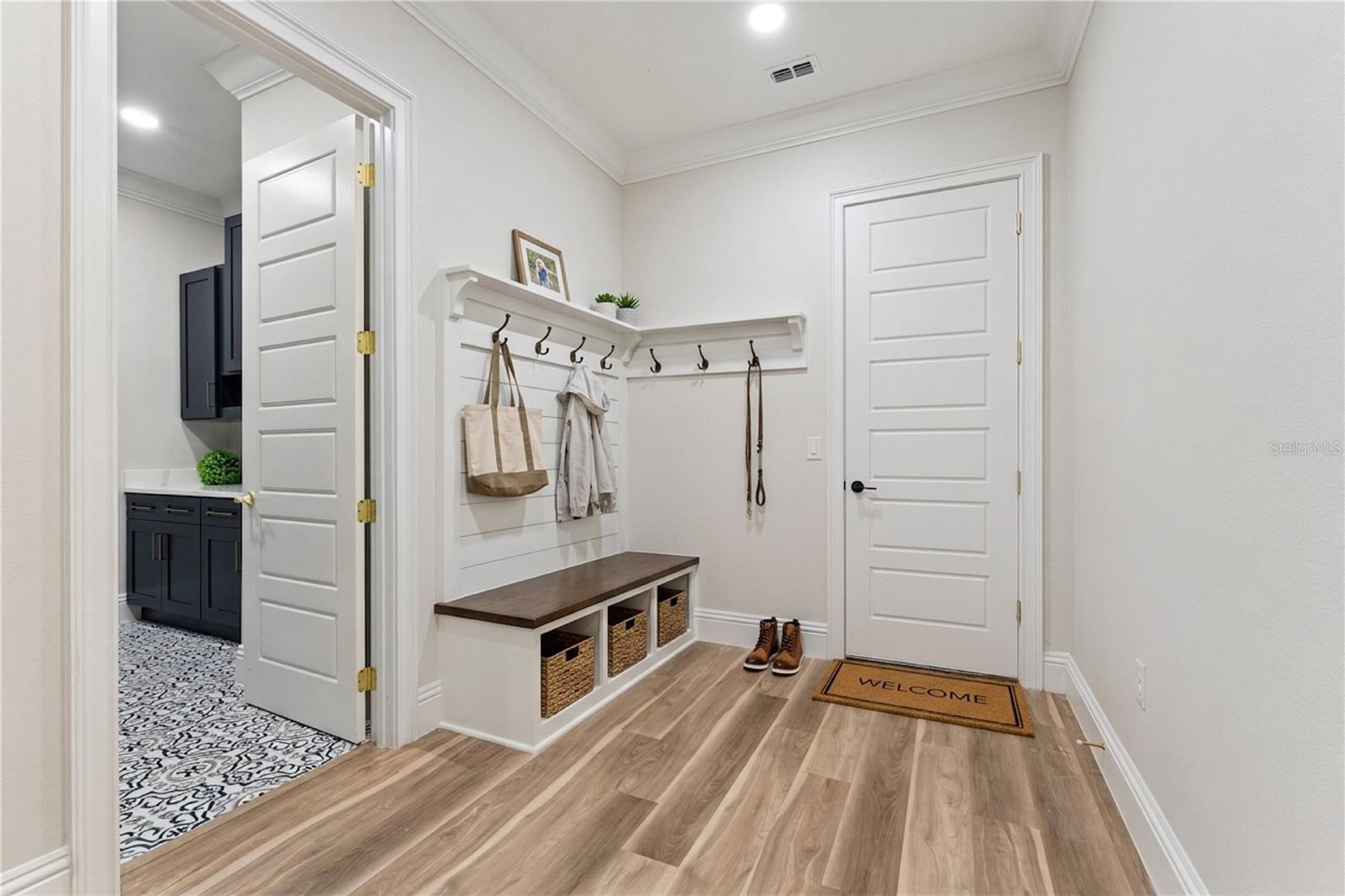 Virtual staged. Mud Room