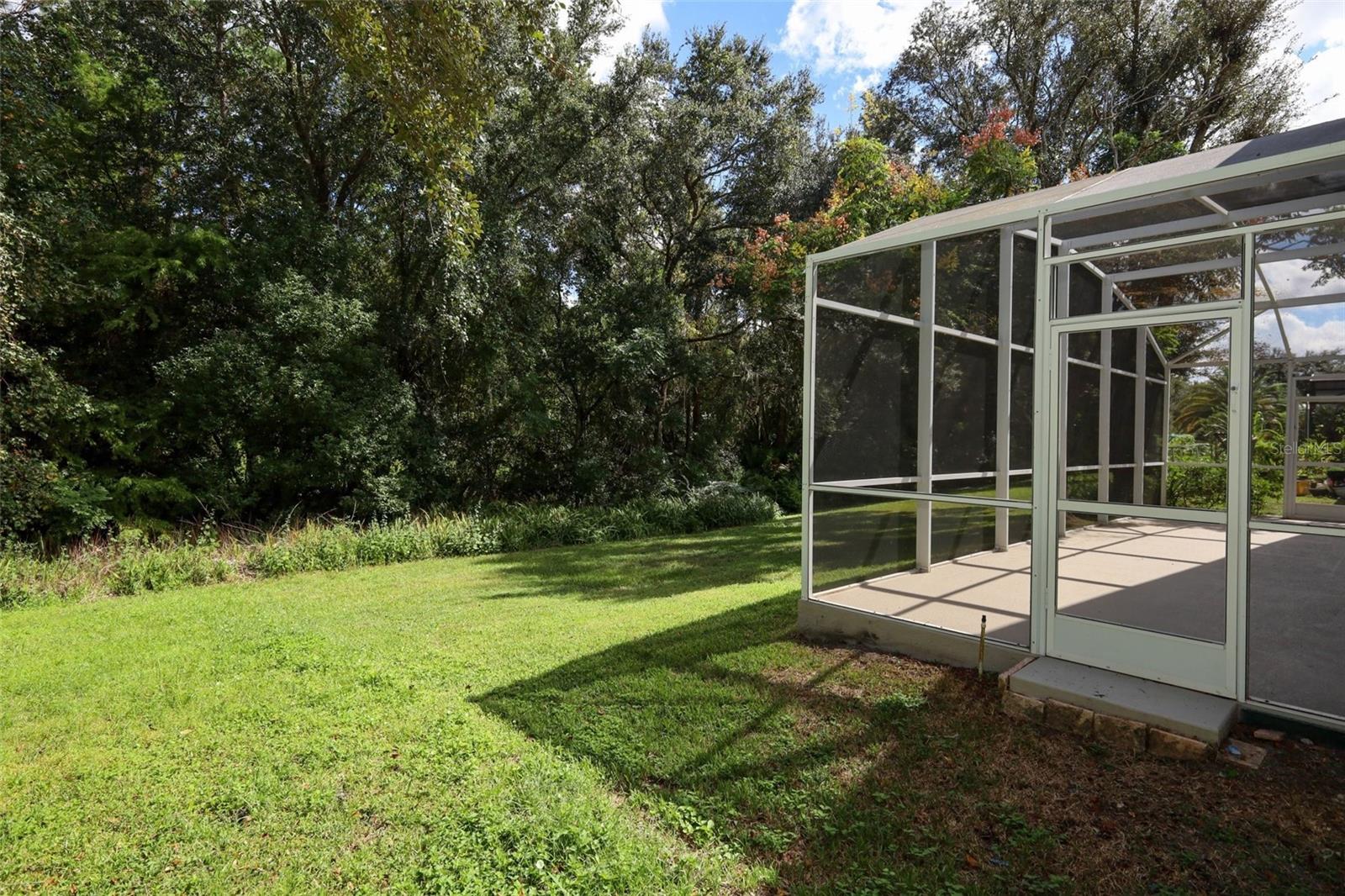 Additional Yard Space on Conservation